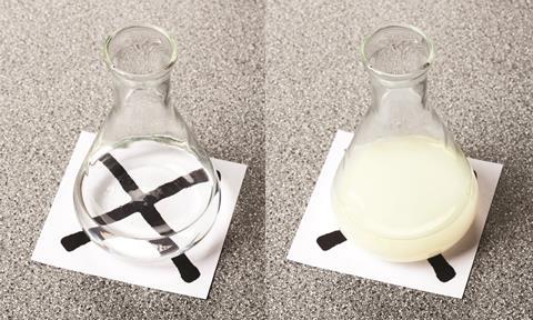 Rate of reaction experiment