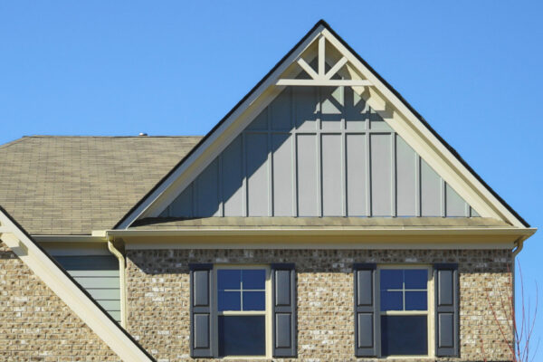 house roof with windows