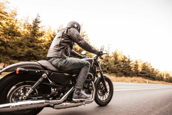 Close up of a high power motorcycle