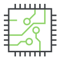 Icon depicting a miroprocessor for embedded systems