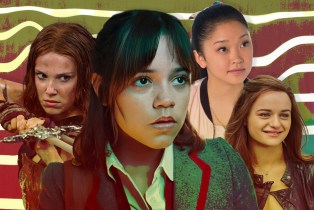 Jenna Ortega-centric art related to Beetlejuice 2 and Wednesday, with Joey King and Millie Bobbie Brown and Lana Condor orbiting, as fellow Netflix ingenues