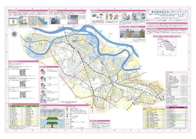 北区洪水ハザードマップ（隅田川・新河岸川・石神井川・神田川）