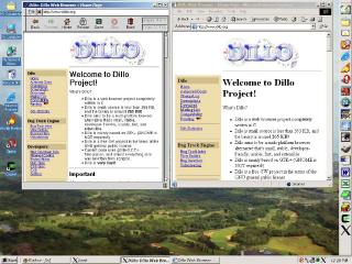 Dillo running on Windows via Cygwin