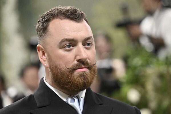 Sam Smith attends The Metropolitan Museum of Art's Costume Institute benefit gala celebrating the opening of the "Sleeping Beauties: Reawakening Fashion" exhibition on Monday, May 6, 2024, in New York. (Photo by Evan Agostini/Invision/AP)