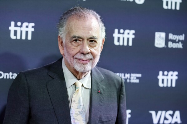 Francis Ford Coppola, the writer/director of "Megalopolis," poses at the premiere of the film at Roy Thomson Hall during the Toronto International Film Festival, Monday, Sept. 9, 2024, in Toronto. (AP Photo/Chris Pizzello)