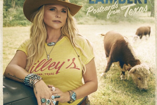 This image released by Republic Records shows "Postcards From Texas" by Miranda Lambert. (Republic Records via AP)