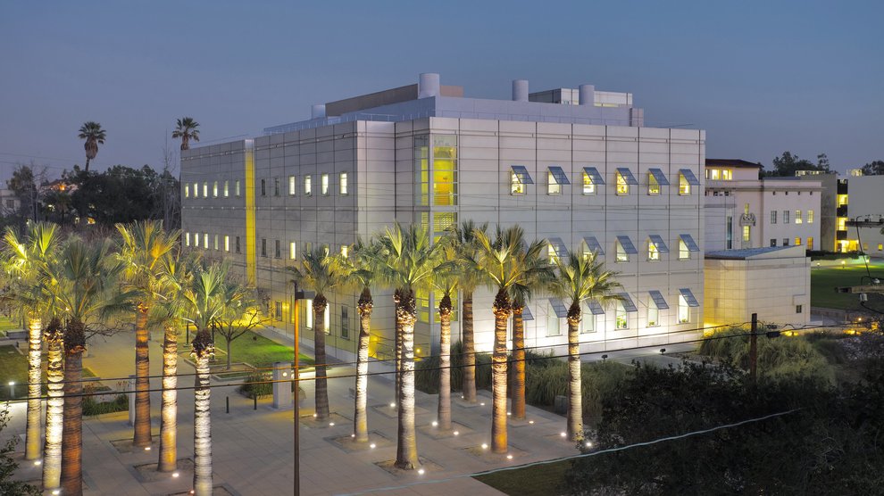 bird's eye view of campus