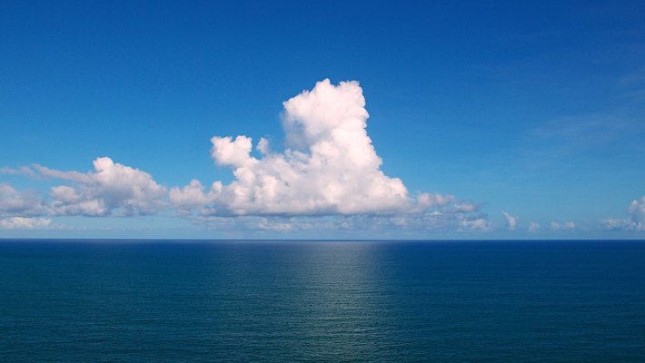 Clouds over the Atlantic Ocean