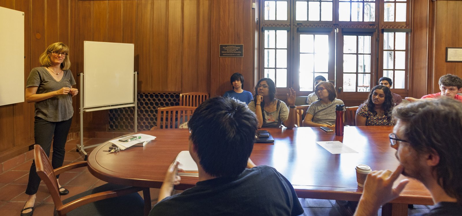 Tracy Dennison teaching in Treasure Room