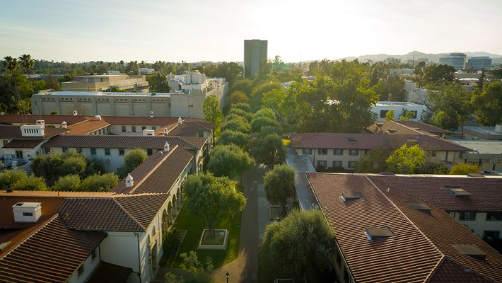 aerial view of campus