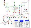 Network of genes targeted by the basal-like–specific screening hits.