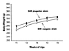 Body weights. Mean body weights in the SHR progenitor strain (filled circle