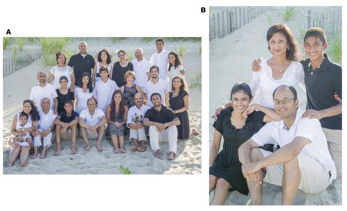 Acknowledgments.
(A) Jain family reunion July 2014. (B) From left to rig...