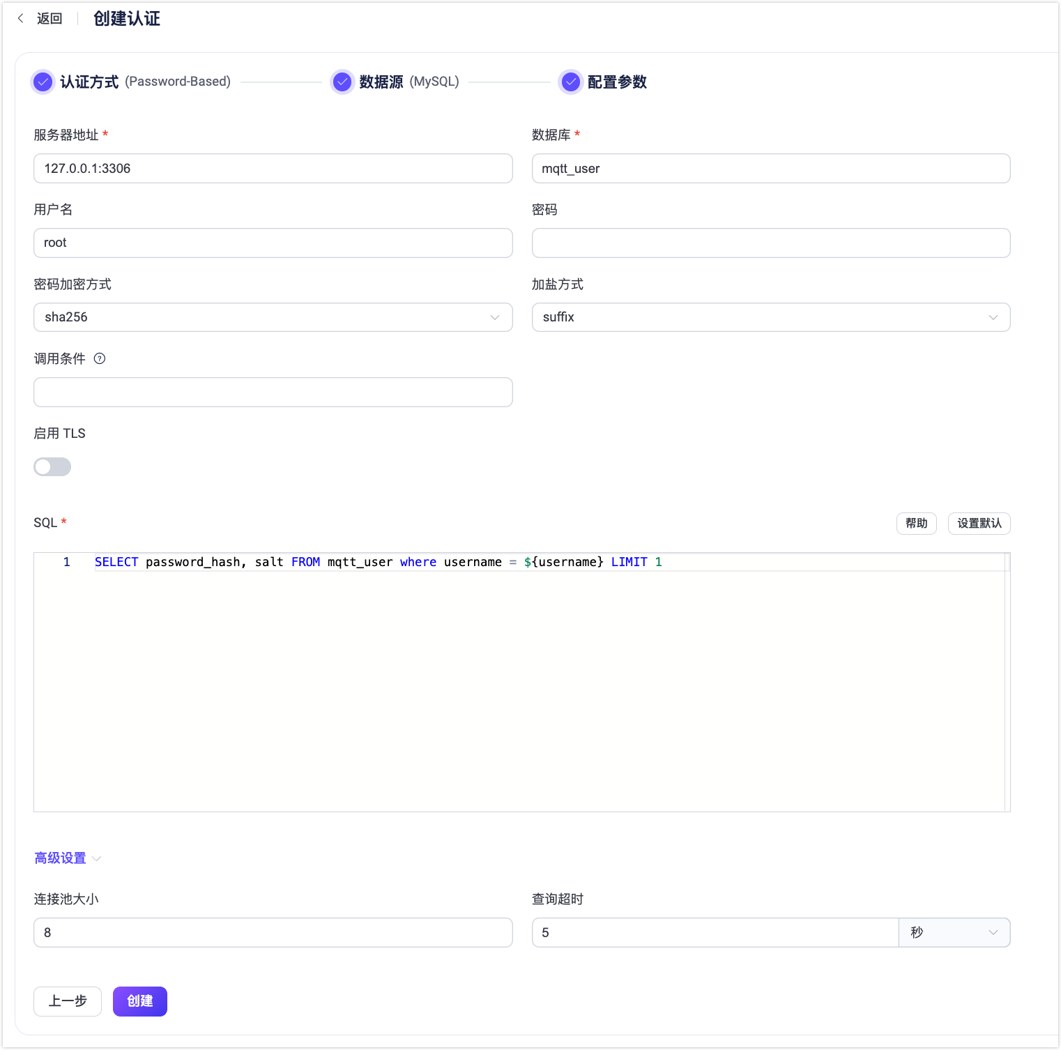 Authentication with postgresql