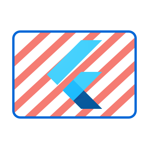 Flutter logo for widget missing visualization image.