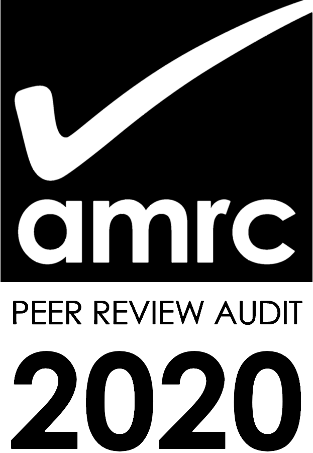 AMRC peer review audit logo