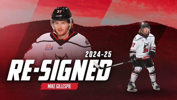 THUNDER RE-SIGN FORWARD MIKE GILLESPIE