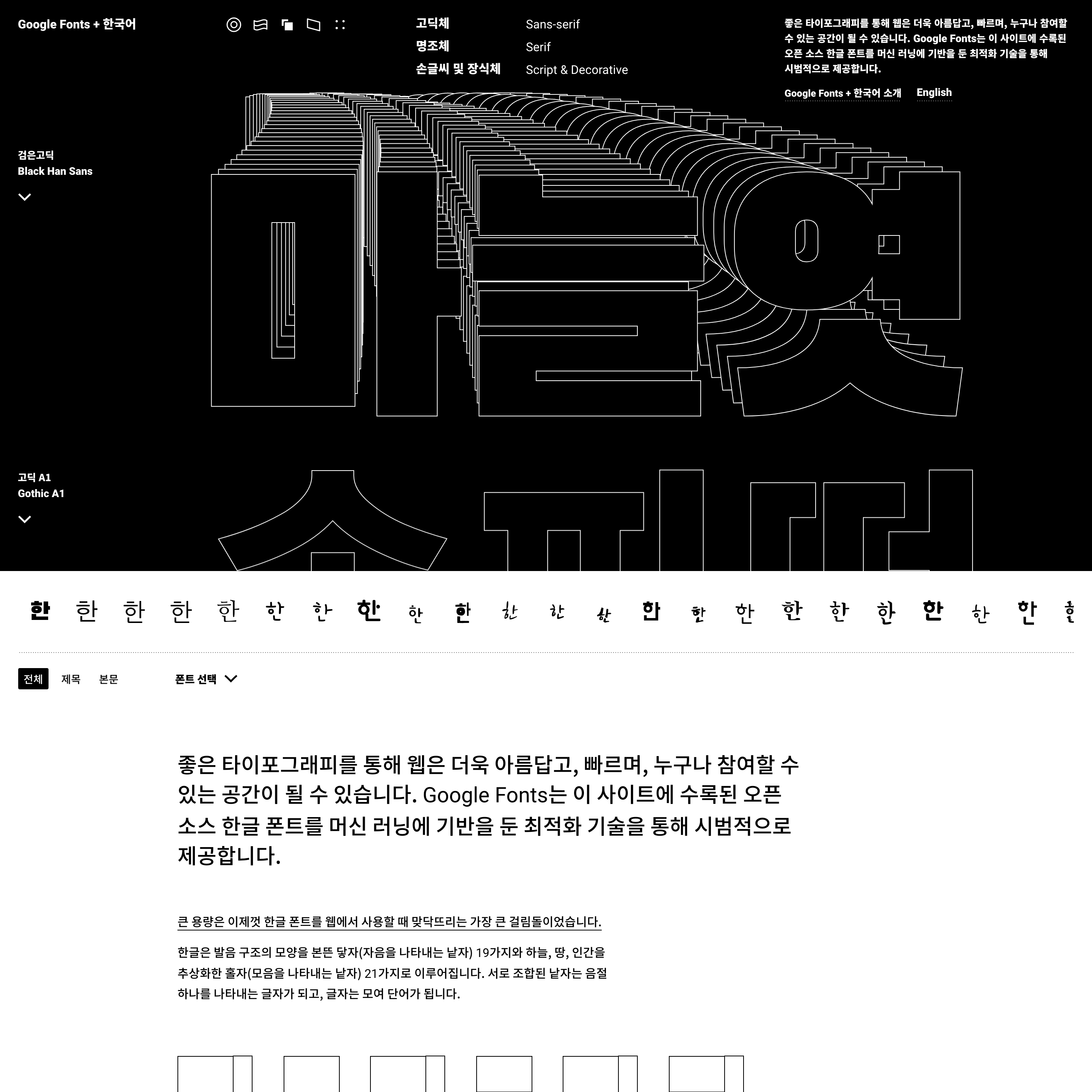 Google Fonts + Korean