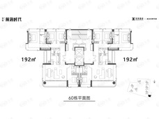 深铁前海时代尊府3室2厅3卫户型图