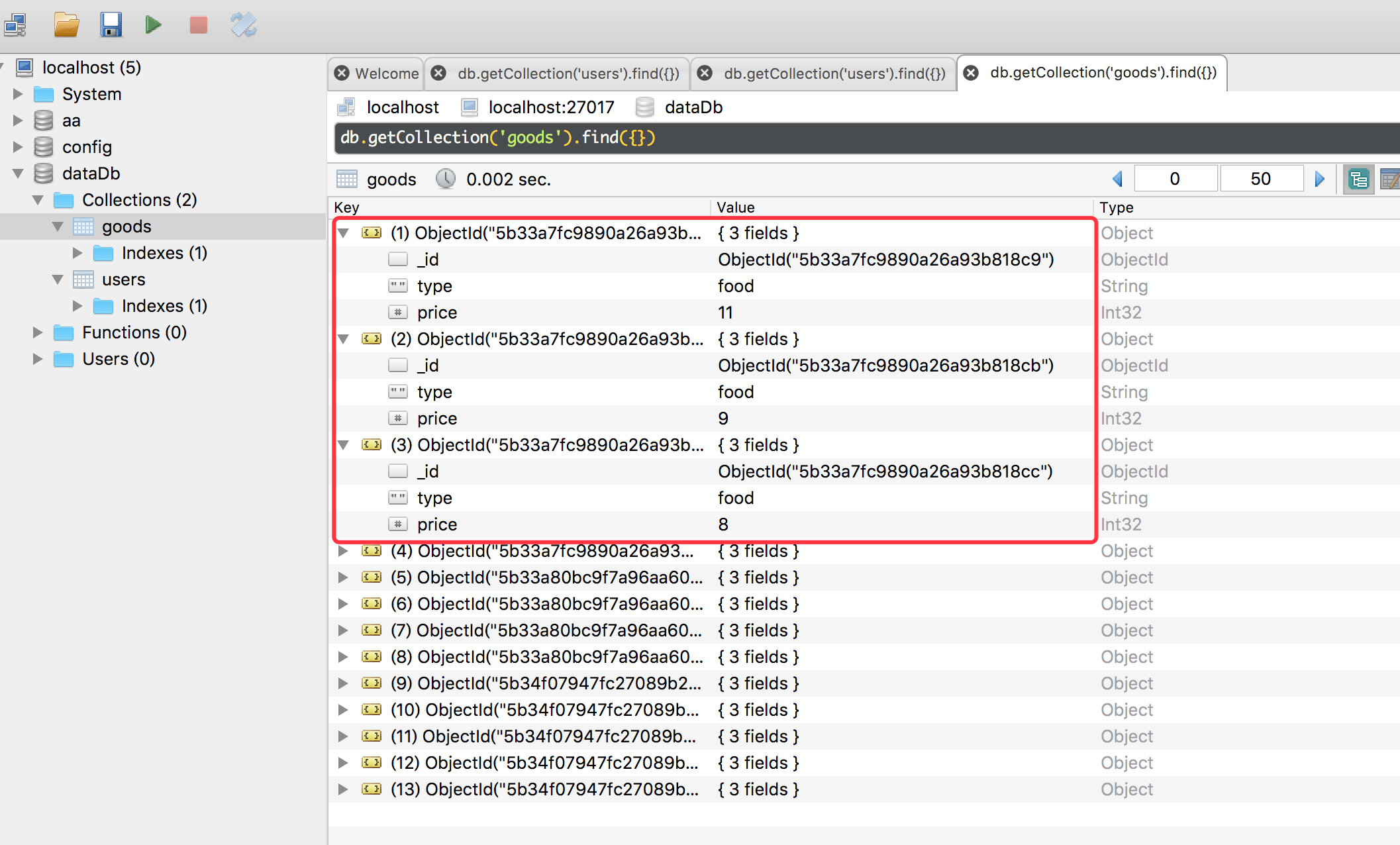 Robo 3T 数据库管理 