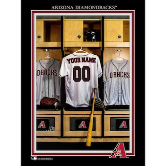 Arizona Diamondbacks 12'' x 16'' Personalized Team Jersey Print