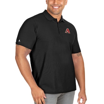 Men's Arizona Diamondbacks Antigua Black Big & Tall Legacy Pique Polo