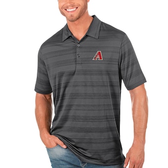 Men's Arizona Diamondbacks Antigua Gray Compass Polo