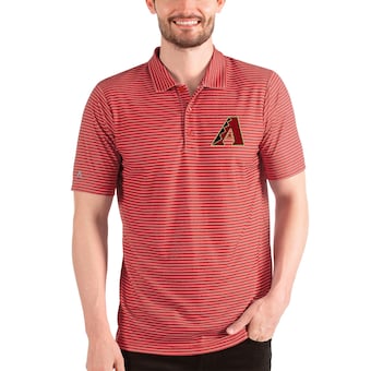 Men's Arizona Diamondbacks Antigua Red/White Esteem Polo