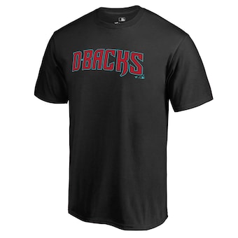 Men's Arizona Diamondbacks Black Team Wordmark T-Shirt