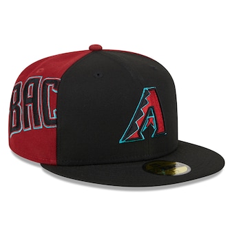 Men's Arizona Diamondbacks New Era Black/Red Gameday Sideswipe 59FIFTY Fitted Hat