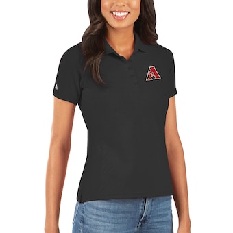 Women's Arizona Diamondbacks Antigua Black Legacy Pique Polo