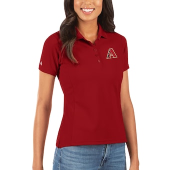 Women's Arizona Diamondbacks Antigua Red Legacy Pique Polo