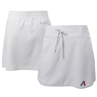 Women's Arizona Diamondbacks  Columbia White Omni-Wick Lakewood Pines Skort