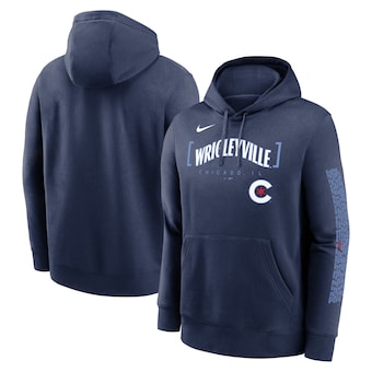 Men's Chicago Cubs Nike Navy City Connect Club Pullover Hoodie