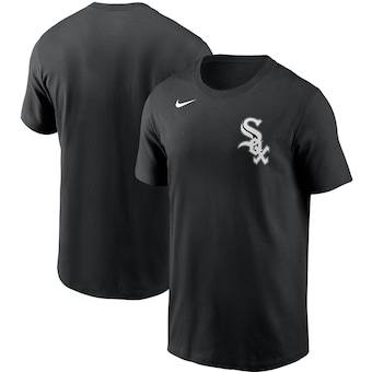 Men's Chicago White Sox Nike Black Team Wordmark T-Shirt