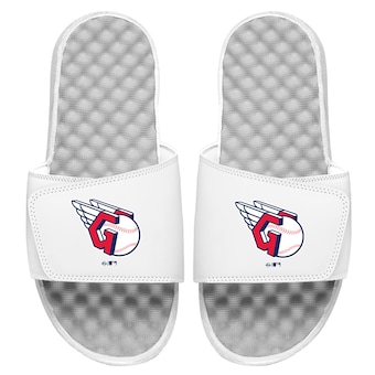 Men's Cleveland Guardians ISlide White Primary Logo Slide Sandals