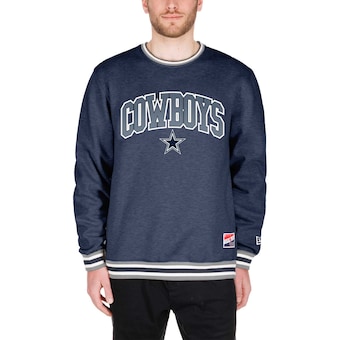 Men's New Era Navy Dallas Cowboys Pullover Sweatshirt