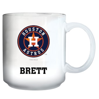 Houston Astros White 11oz. Personalized Mug