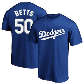 Men's Los Angeles Dodgers Mookie Betts Royal Big & Tall Name & Number T-Shirt