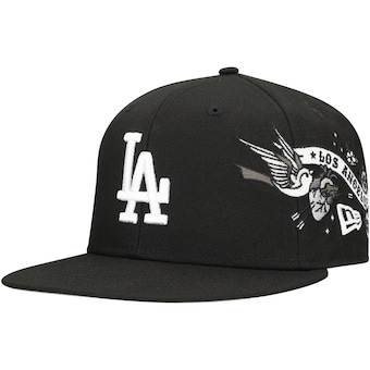 Men's Los Angeles Dodgers New Era Black City Art 9FIFTY Snapback Hat