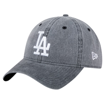 Men's Los Angeles Dodgers New Era Black Rugged Team 9TWENTY Adjustable Hat