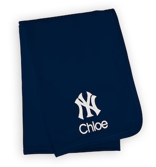 Infant New York Yankees Navy Personalized Blanket