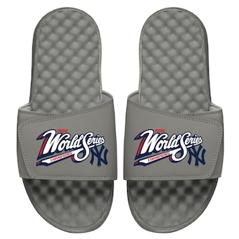 Men's New York Yankees ISlide Gray 1999 World Series Champions Throwback Slide Sandals