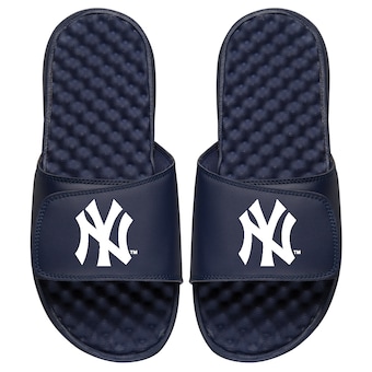 Men's New York Yankees ISlide Navy Personalized Alternate Logo Slide Sandals