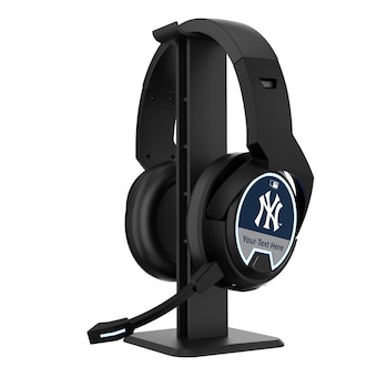 New York Yankees Personalized Bluetooth Gaming Headphones & Stand