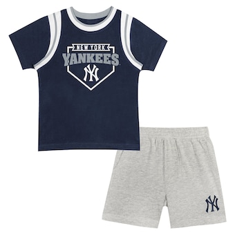 Preschool New York Yankees Fanatics Loaded Base T-Shirt & Shorts Set