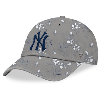 Women's New York Yankees Fanatics Gray Fundamental Floral Adjustable Hat