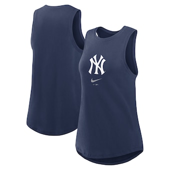 Women's New York Yankees Nike Navy Legacy Icon High Neck Fashion Tank Top