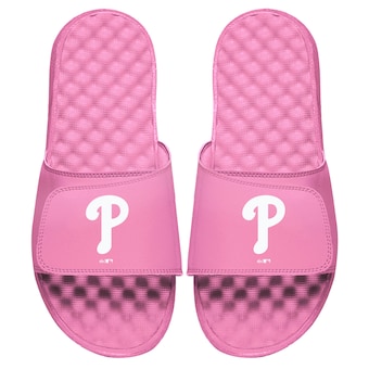 Women's Philadelphia Phillies ISlide Pink Primary Logo Slide Sandals