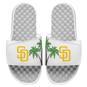 Men's San Diego Padres ISlide White Local City Patch Design Slide Sandals